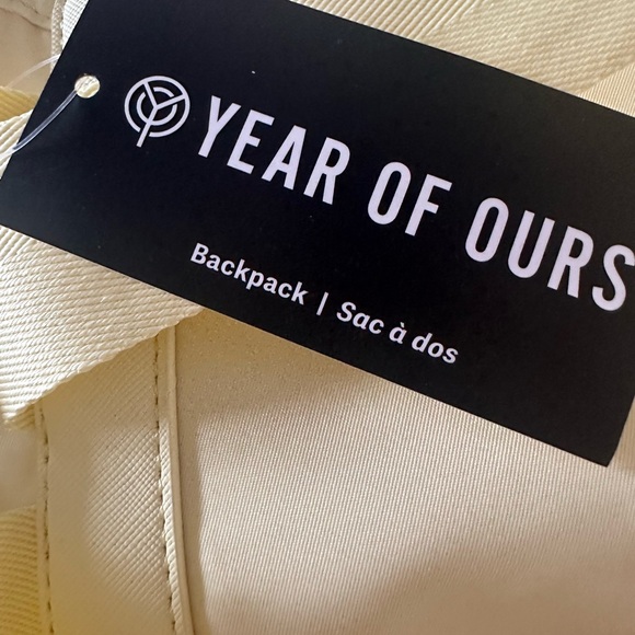 Year of Ours Pale yellow Backpack with Dual Front Pockets - Picture 3 of 4